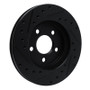 R1 96-00 Chrysler Town & Country Front Right Drilled & Slotted Black Brake Rotor