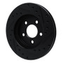 R1 96-00 Chrysler Town & Country Front Left Drilled & Slotted Black Brake Rotor