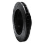 R1 94-99 Dodge Ram 1500 Pickup Front Right Drilled & Slotted Black Brake Rotor