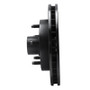 R1 94-99 Dodge Ram 1500 Pickup Front Left Drilled & Slotted Black Brake Rotor