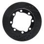 R1 92-00 Chevrolet K3500 Front Left Drilled & Slotted Black Brake Rotor
