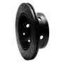 R1 02-06 Dodge Sprinter 3500 Rear Right Drilled & Slotted Black Brake Rotor