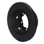 R1 02-06 Dodge Sprinter 3500 Rear Left Drilled & Slotted Black Brake Rotor