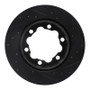 R1 02-06 Dodge Sprinter 3500 Rear Left Drilled & Slotted Black Brake Rotor