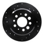R1 67-74 Volvo 142 Rear Left Drilled & Slotted Black Brake Rotor