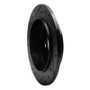 R1 93-04 Chrysler LHS Rear Right Drilled & Slotted Black Brake Rotor