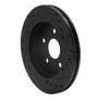 R1 91-92 Dodge Monaco Front Left Drilled & Slotted Black Brake Rotor