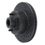 R1 70-72 Dodge Charger Front Right Drilled & Slotted Black Brake Rotor