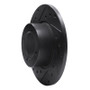 R1 67-74 Opel Manta Front Left Drilled & Slotted Black Brake Rotor