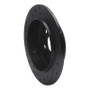 R1 95-07 Chrysler CIRRUS Rear Right Drilled & Slotted Black Brake Rotor