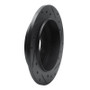 R1 88-95 Chrysler New Yorker Rear Left Drilled & Slotted Black Brake Rotor