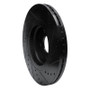R1 15-21 Kia Sedona Front Left Drilled & Slotted Black Brake Rotor