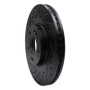 R1 15-20 Kia Sorento Front Left Drilled & Slotted Black Brake Rotor