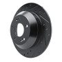 R1 15-20 Kia Sorento Rear Left Drilled & Slotted Black Brake Rotor
