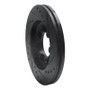R1 92-02 Acura SLX Front Left Drilled & Slotted Black Brake Rotor