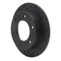 R1 88-95 Isuzu AMIGO Rear Left Drilled & Slotted Black Brake Rotor