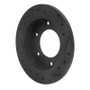 R1 88-95 Isuzu AMIGO Rear Left Drilled & Slotted Black Brake Rotor