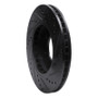 R1 03-06 Kia Sorento Front Left Drilled & Slotted Black Brake Rotor