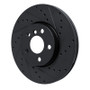 R1 16-24 Mini Cooper (Excl Clubman) Front Right Drilled & Slotted Black Brake Rotor