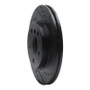 R1 14-24 Mini Cooper (Excl Clubman) Front Right Drilled & Slotted Black Brake Rotor