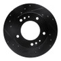R1 95-02 Kia Sportage (USA/Canada) Front Left Drilled & Slotted Black Brake Rotor