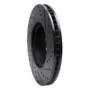 R1 15-19 Kia Soul EV Front Left Drilled & Slotted Black Brake Rotor