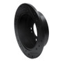R1 10-13 Kia Forte Rear Left Drilled & Slotted Black Brake Rotor