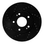 R1 07-10 Kia Rondo (Canada) Front Left Drilled & Slotted Black Brake Rotor