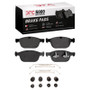 DFC 10-16 Volvo XC60 Front 5000 Advanced Low Metallic Brake Pads and Hardware Kit