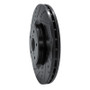R1 18-25 Subaru WRX Front Left Drilled & Slotted Black Brake Rotor