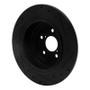 R1 00-06 Subaru Outback Rear Left Drilled & Slotted Black Brake Rotor