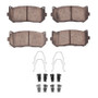 R1 98-03 Kia Sephia Rear Optimum OE Pads & Hardware Kit