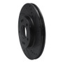 R1 17-22 Hyundai Ioniq Front Right Drilled & Slotted Black Brake Rotor