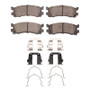 R1 1995-2002 Mazda Millenia Rear R1 Ceramic Pads & Hardware Kit