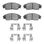 R1 1988-1991 Honda Civic Wagon Front R1 Ceramic Pads & Hardware Kit
