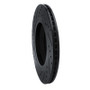 R1 15-25 Volkswagen GTI Rear Right Drilled & Slotted Black Brake Rotor