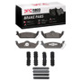 DFC 03-04 Dodge Dakota 4WD Rear 5000 Advanced Semi Metallic Brake Pads and Hardware Kit