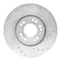 R1 1991-2004 Dodge STEALTH Front Left Drilled & Slotted Silver Brake Rotor