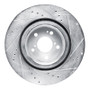 R1 2022-2026 Acura MDX Front Left Drilled & Slotted Silver Brake Rotor