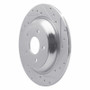R1 2016-2025 Ford Bronco Sport Rear Right Drilled & Slotted Silver Brake Rotor