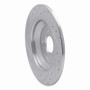 R1 2016-2025 Ford Bronco Sport Rear Right Drilled & Slotted Silver Brake Rotor