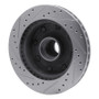 R1 1986-1994 Ford E-250 Econoline Club Wagon Front Right Drilled & Slotted Silver Brake Rotor