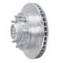 R1 1988-1996 Chevrolet C2500 Front Left Drilled & Slotted Silver Brake Rotor