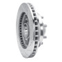 R1 1988-1996 Chevrolet C2500 Front Left Drilled & Slotted Silver Brake Rotor