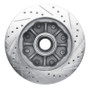 R1 1988-1996 Chevrolet C2500 Front Left Drilled & Slotted Silver Brake Rotor