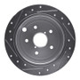 R1 2015-2021 Subaru WRX Rear Right Drilled & Slotted Silver Brake Rotor
