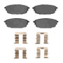 DFC 01-03 Mazda Protege Rear 5000 Advanced Ceramic Brake Pads and Hardware Kit