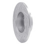 R1 1966-1992 Bertone X-1/9 Front/Rear Right Drilled & Slotted Silver Brake Rotor