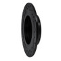 R1 1984-1988 Nissan 200SX Rear Right Drilled & Slotted Black Brake Rotor