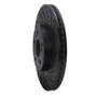 R1 2013-2025 Acura ILX Front Right Drilled & Slotted Black Brake Rotor